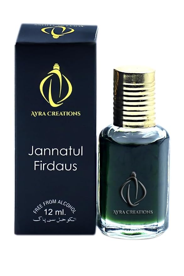 Dubai Famous Jannatul Firdaus - Original Attar Perfume (12ml) + 1 Surprise Gift | Real &amp Long Lasting Arabian Fragrance - UNISEX