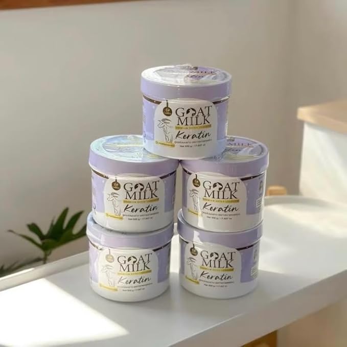 (Purple) Milk Extra Long Hair Keratin Mask ? Hair Treatment Cream 500g