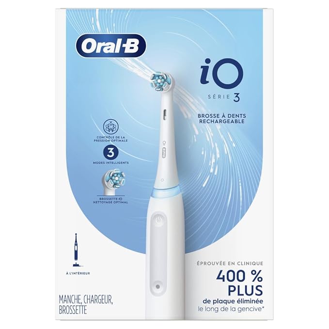 Oral-B iO Series 3 Electric Toothbrush with (1) Brush Head Rechargeable White
