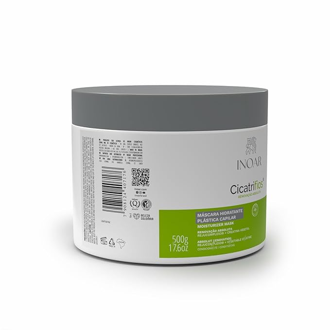 INOAR Cicatrifios Hair Mask with RejuComplex3 for Deep Repair Frizz Control &amp Enhanced Softness 17.6 Fl Oz