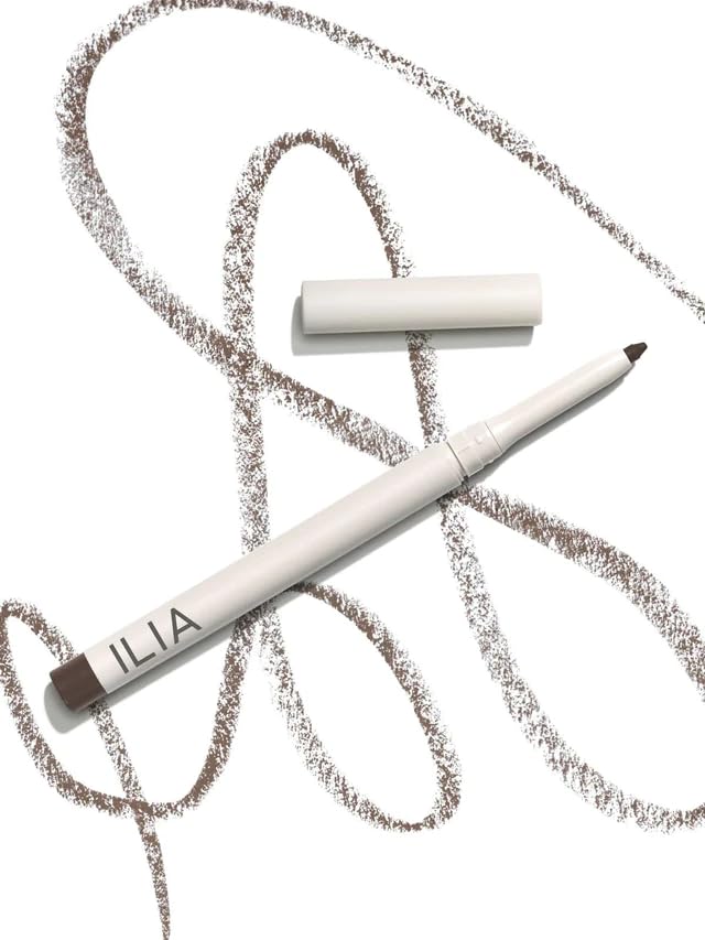ILIA - Clean Line Gel Liner with Built-In Sharpener | Blendable Highly Pigmented Water-Resistant Budge-Resistant | Non-Toxic Vegan Cruelty-Free (Dusk | Brown 0.01 oz | 0.4 g)