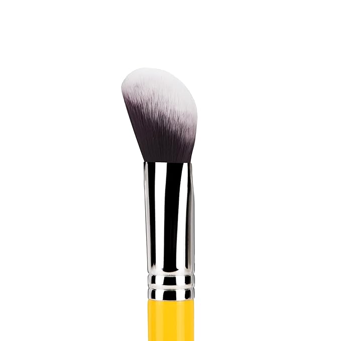 Bdellium Tools Professional Makeup Brush - Studio Series 968 BDHD Phase II Small Foundation/Contour - With Soft Synthetic Fibers For Versatile Application &amp Blending (Yellow 1pc)