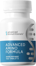 Advanced Bionutritionals ? Advanced Amino Formula Tablets Amino Acid Supplement Build Muscle Post Workout Recovery Energy Stamina Non-GMO Gluten Free Dairy Free Vegan (150 Tablets)