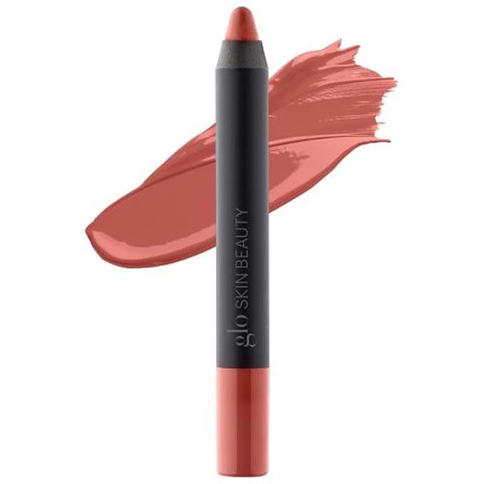 Glo Skin Beauty Cream Glaze Lip Crayon | New Neutral Shades Deep Neutral Rose (Bonjour)