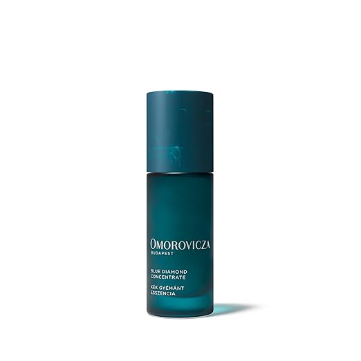 Omorovicza Blue Diamond Concentrate (1.0 oz) Revitalising Face Serum with Blue Diamond Complex Pullulan &amp Hyaluronic Acid Serum for Face to Boost Radiance Lift &amp Improve Skin Fitness