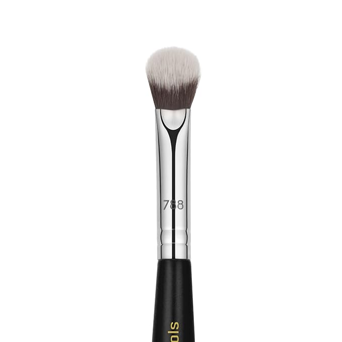 Bdellium Tools Professional Makeup Brush - Maestro Series 969 Double-ended BDHD Phase II/Phase III - With All-Vegan Synthetic Fibers For Versatile Application and Blending (Black 1pc)