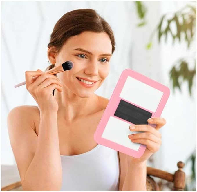 10 Pack Pink Magnetic Locker Mirror5 x 7 Iocker Mirror Magnetic - Small Mirrors for School Locker Bathroom Workshop Toolbox Office CabinetEasy Install