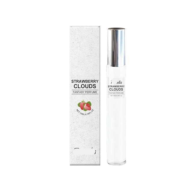 Strawberry Cloud Roll-On Perfume - Natural Sweet &amp Delicate Fragrance Long-Lasting Scent Portable For All Occasions(3PCS)