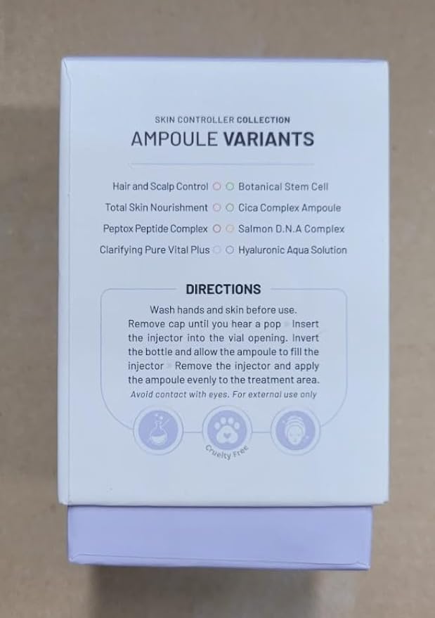 BR?UN SD - Control Salmon DNA Ampoule - Micro Needling Korean Serum Booster for Face and Body to Use with and without Derma Pen Microneedling Skin Care Serum 1.18 fl.oz