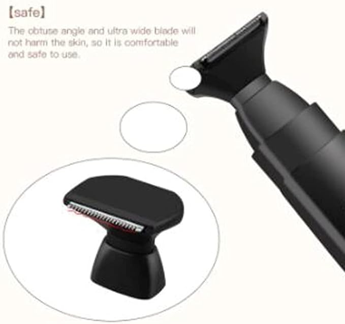Electric Back Hair Shaver Hair Trimmer Body Hair Removal Tool USB New Body Razor with 2 Shock Absorber Flex Heads Better Control Do-it-Yourself 180 Degrees Foldable for Men Women Pain-Free Shave