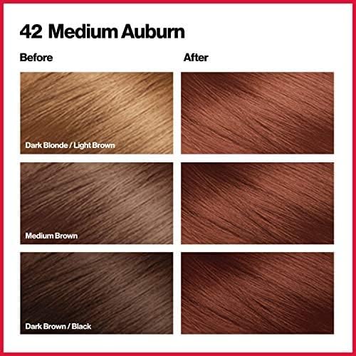 Revlon ColorSilk Hair Color 42 Medium Auburn 1 ea (Pack of 6)