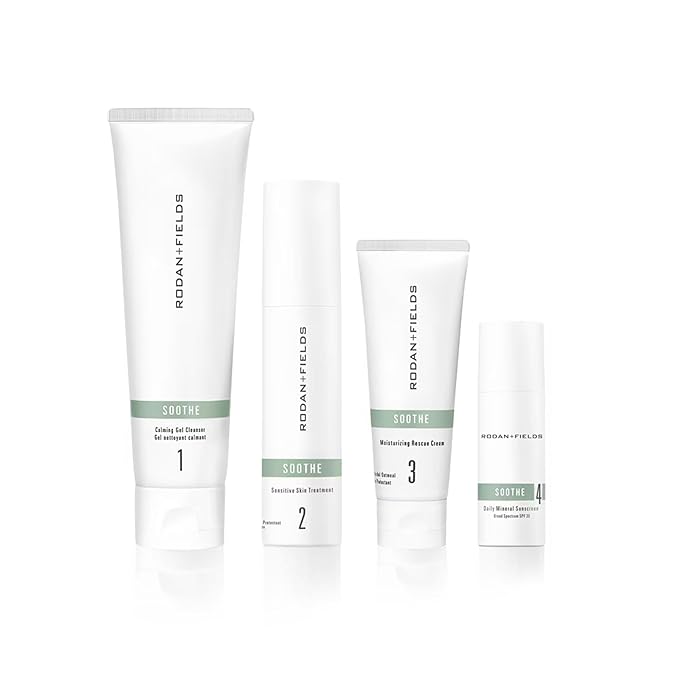 Rodan and Fields Soothe Regimen for Sensitive Irritated Skin and Facial Redness