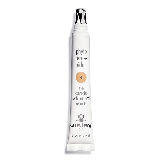 Sisley Paris Phyto-Cernes Eclat No. 4 - 15 mL - Eye Concealer - Tinted Anti-Dark Circles Product - Instantly Masks Dark Circles &amp Targets Puffiness - Natural Long-Wear Finish - Includes Brush