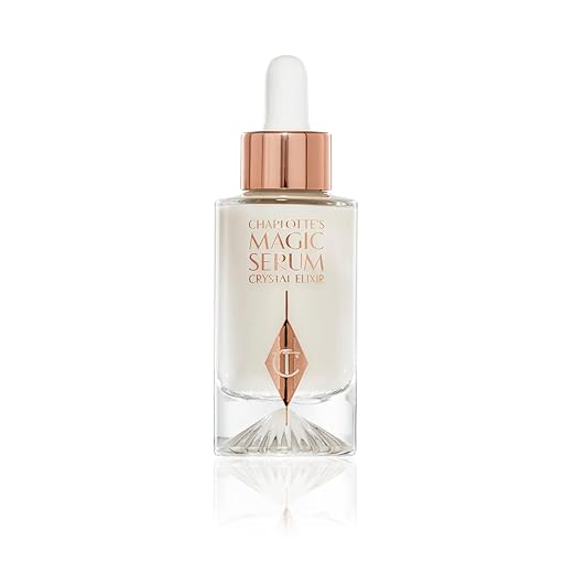 Charlotte Tilbury Magic Serum Crystal Elixir - Skincare Set Essential - Firming Peptide Serum for Face &amp Neck - Perfect for Gifting &amp Makeup Pairings
