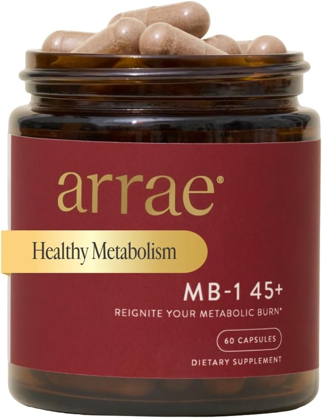 Arrae MB-1 45+ Natural Dietary Supplement Control Appetite Increase Energy Support Healthy Metabolism 60 Capsules