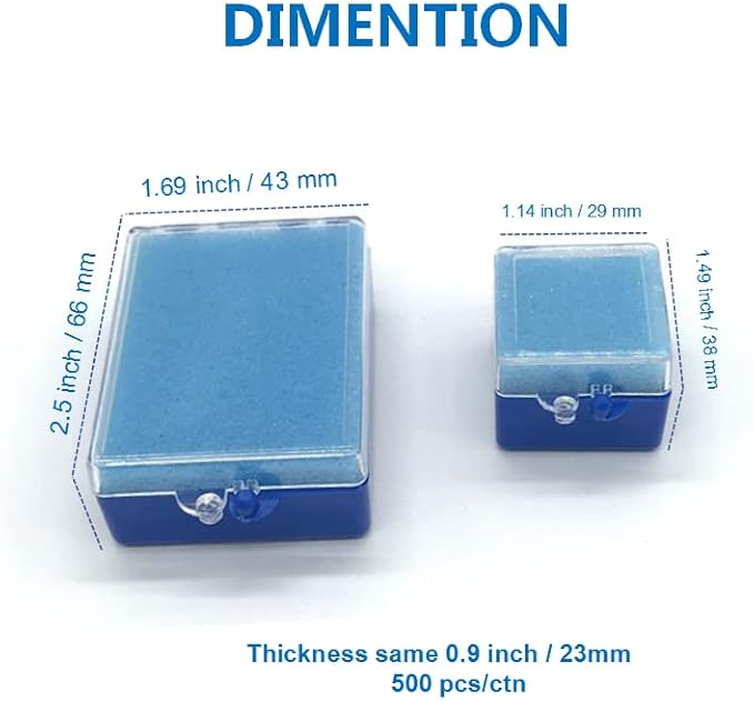 100 Pcs Dental Crown Boxes with Foam Denture Crown Veneer Storage Case for Dental Lab Clinic (small)