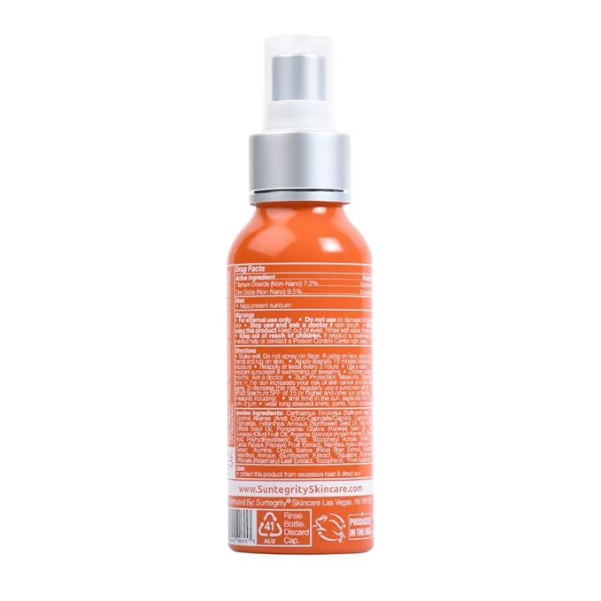 Milky Mineral Sun Serum Spray for Face &amp Body - Broad Spectrum SPF 50 3.4oz
