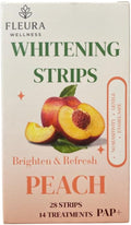 Pap Teeth Whitening Strips ? Peach and Watermelon Flavor | Enamel-Safe Sensitivity-Free Whitening Gentle Daily Use 28 Strips (14 Treatments) (Peach)