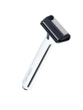OneBlade Core Safety Razor for Fine Hair - Includes Stand &amp 10 Premium Japanese Feather Blade Refills - Introductory Level (White)