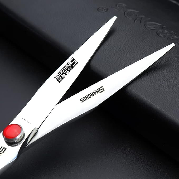 6/7/8/9-inch professional hair clipper set stainless steel sharp hair clippers hairdresser specific scissor (8 Inch Flat Scissors)