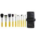Bdellium Tools Professional Makeup Brush Travel Series - Mineral 10pc. Brush Set with Roll-Up Pouch
