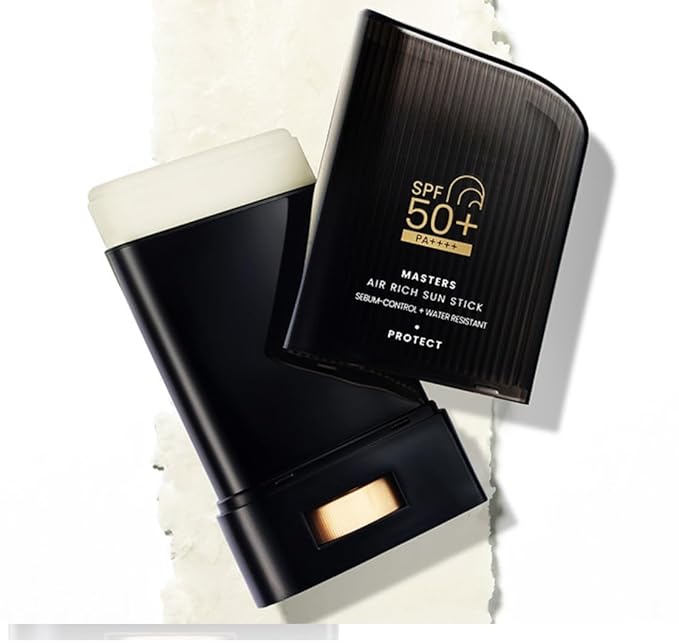 Masters Air Rich Sun Stick SPF50+ PA++++ 22g Lightweight Non-Greasy Sun Stick for Face Water-Resistant Pack of 1