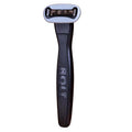 Performance Razor - Black Edition - 5-Blade Swedish Steel - Aloe &amp VIT E - Zinc Handle - Smooth Shave Kit - 2 Cartridges