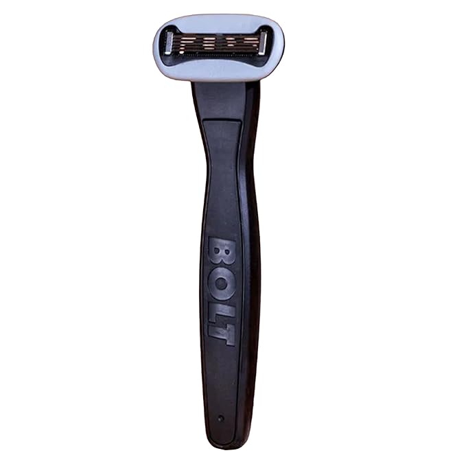 Performance Razor - Black Edition - 5-Blade Swedish Steel - Aloe &amp VIT E - Zinc Handle - Smooth Shave Kit - 2 Cartridges