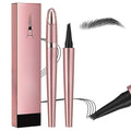2026 New Microblading Eyebrow Pen Waterproof Eyebrow Pencil Eye Brow Pen with 4 Tip Premium Natural Magic Eyebrow Makeup Fine Stroke Contouring Pencil Long-Lasting Stay on All Day (Black)