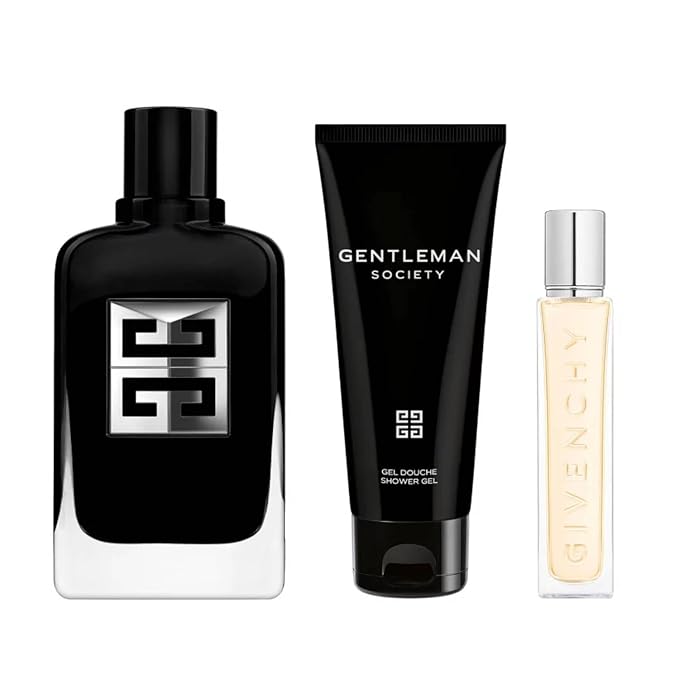 Givenchy Gentlemen Society for Men - 3 Pc Gift Set 3.3oz EDP Spray 2.5oz Shower Gel 0.42oz EDP Spray