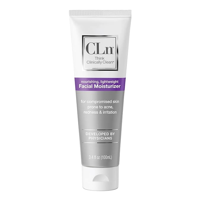 CLn® Facial Moisturizer - Soothes &amp Calms Skin Helps Reduce Appearance of Redness Locks in Moisture without Clogging Pores Dermatologist &amp Clinically Tested 3.4 oz.
