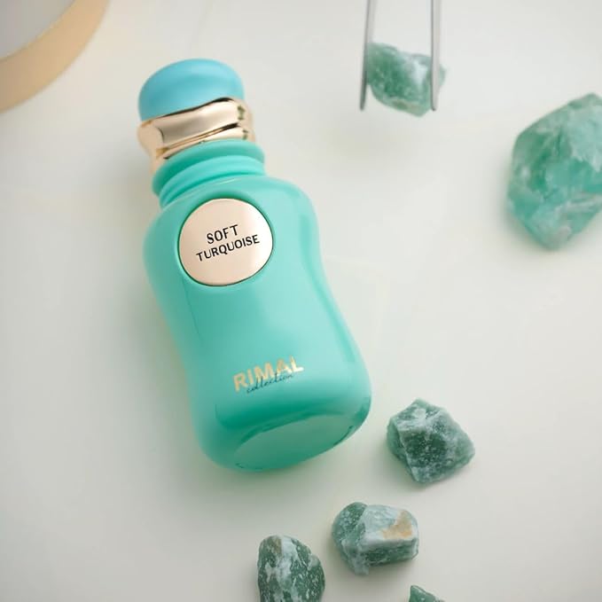 Soft Turquoise Long Lasting Arabian Perfumes for Women ? Eau de Parfum Spray 100ML (3.4 OZ) ? Floral Embrace of Strawberry Rose &amp Vanilla Musk Notes ? Ladies Perfume &amp Signature Gift for Wome