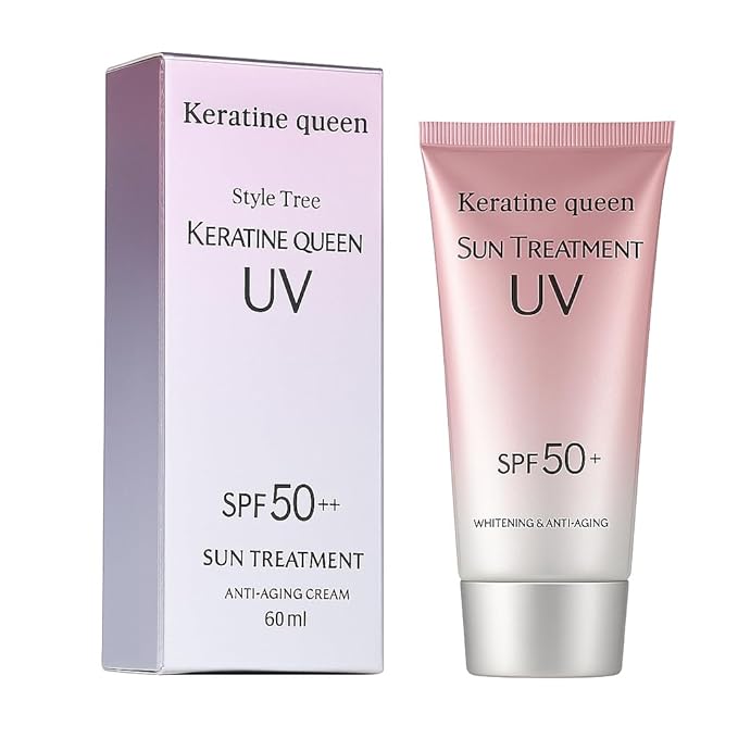 Style Tree Keratine Queen Sun Treatment UV SPF 50+++ Sunscreen ? Whitening &amp Anti-Aging Cream for Face &amp Body Water-Resistant 60ml
