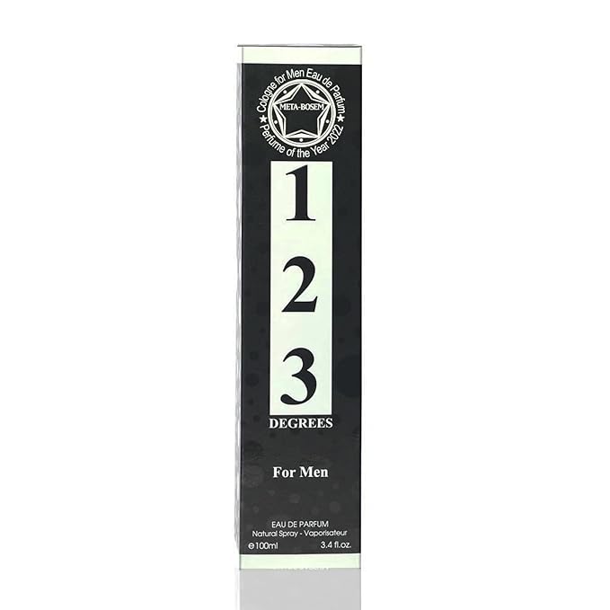 META-BOSEM Easy Miami+123 Degrees Men's Cologne Collection Eau de Toilette Natural Spray - Fresh Woody Scents - Holiday Gift Set (Pack of 2) Each 3.4 Fl Oz Total 6.8 Fl Oz