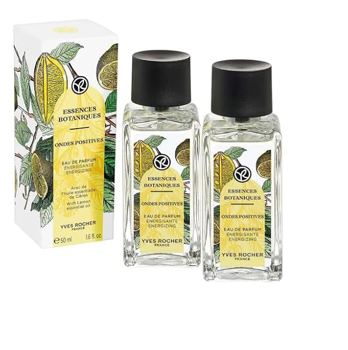 Yves Rocher Essences Botaniques Ondes Positives Oil Perfume for Women Long Lasting Fragrance ? Set of 2 Double Your Favorite Perfume 50 ml/1.7 fl.oz