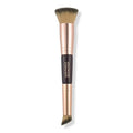 Charlotte Tilbury Hollywood Complexion &amp Foundation Brush - 2-in-1 Contour &amp Foundation Makeup Brush with No-Shed Synthetic Fibers - Flawless Base &amp Precision Blending Tool