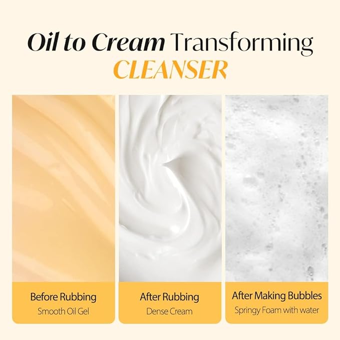 d'alba Piedmont Italian White Truffle Return Oil Cream Cleanser Vegan Skincare Easy One Step Cleanser for Sebum &amp Makeup Removal Hydrating Cleanser for Sensitive Skin Korean Skin Care