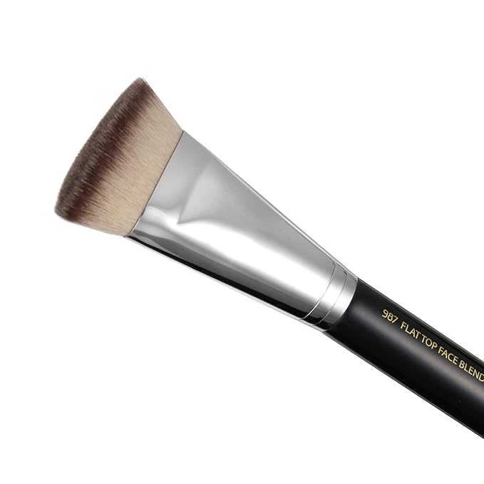 Bdellium Tools Professional Makeup Brush - Maestro Series 987 Face Blending - With Soft Synthetic Fibers For Contour Lines (Black 1pc)