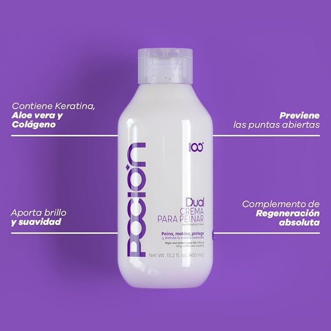 La Pocion Hair Treatment Kit Collection - Complete 4-Piece Set: Shampoo Treatment Conditioner Leave-In Conditioner and Hair Mask for Ultimate Nourishment and Repair