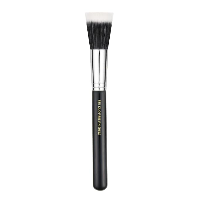 Bdellium Tools Professional Makeup Brush - Maestro Series 955 Finishing - With Soft Synthetic Fibers For Stippling Lightweight Application (Black 1pc)