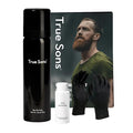 True Sons Hair Dye Foam for Men - Natural Look - Effortless Multi-Use Dye Kit with Instant Color Booster Applicator Ammonia-Free Formula Simpler Hair and Beard Dye (Dark Brown)