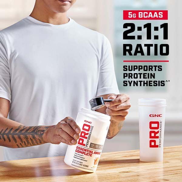 GNC Pro Performance Essential Amino Complete Strawberry Kiwi 15.87 oz. Supports Muscle Recovery