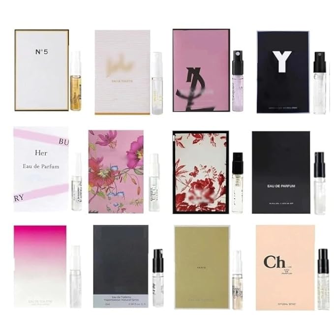 Designer Fragrance Sampler Set for Women High End Brands Perfume Travel Size 12PCS