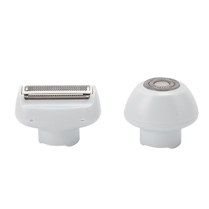 Electric Lady Epilator 2 Removable Washable Heads Cordless Rechargeable Hair Removal Device 6.5 inches