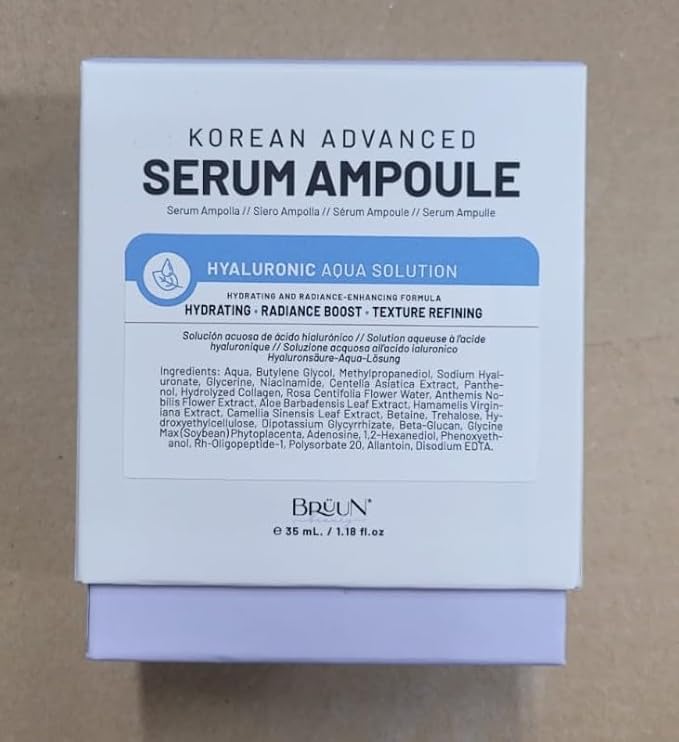 BR?UN HY - Control Hyaluronic Aqua Solution Ampoule - A Korean Serum Booster for Face to Use as a Skin Care Serum 1.18 fl.oz