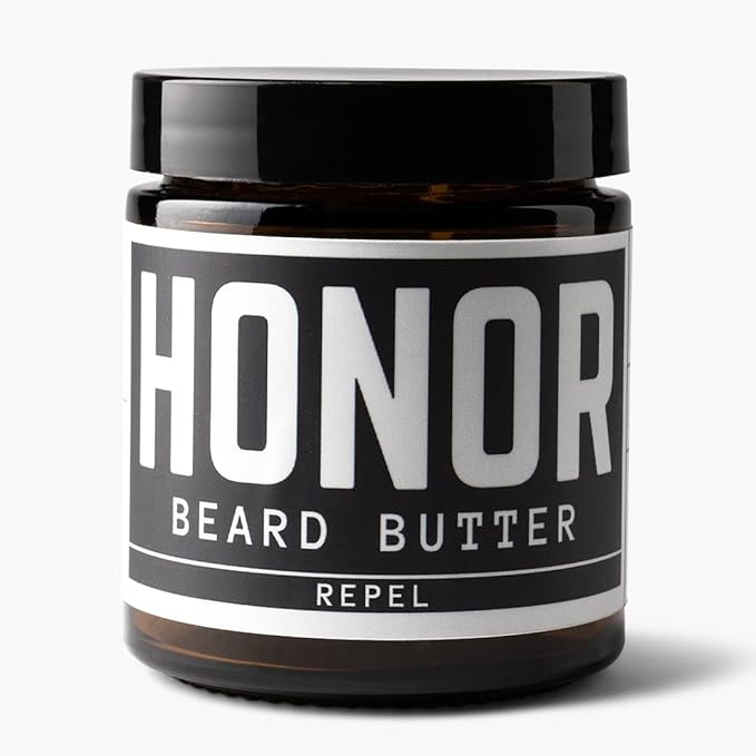 Honor Initiative Beard Butter - Lemongrass Citronella &amp Eucalyptus - Softens &amp Conditions Beard Hairs - Only Clean &amp Simple Ingredients - 3.4 fl. oz.