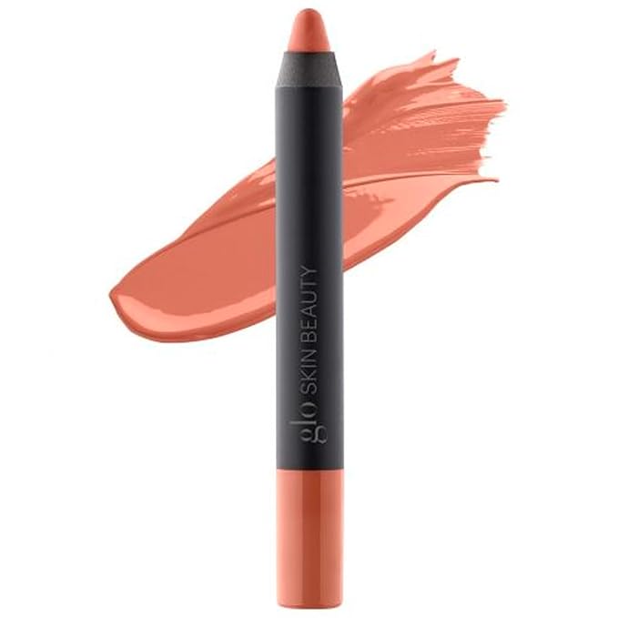 Glo Skin Beauty Cream Glaze Lip Crayon | New Neutral Shades Peach Nude (Bellini)