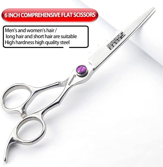 6/6.5 inch professional salon hairdressing scissors Japanese steel sharp cutting barber shop hair stylist special hair styling tools (6-inch 4pc)