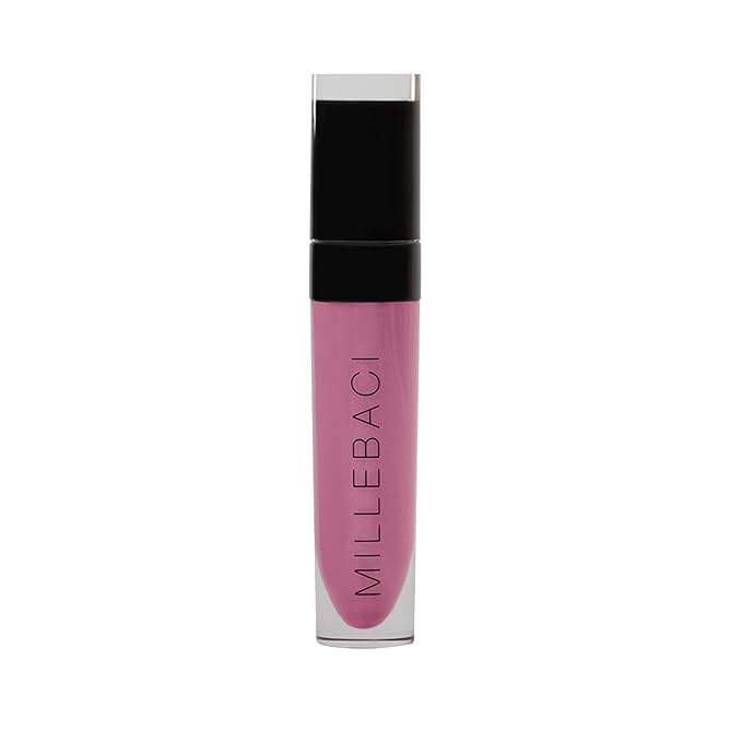 Nouba Millebaci Long Lasting Liquid Lipstick Pink Lustrous Moisturizing Creamy Formula with Vitamin E Intense Color Pigment High Impact Makeup Lip Cream Color Stick Balm For Women (Color 1)