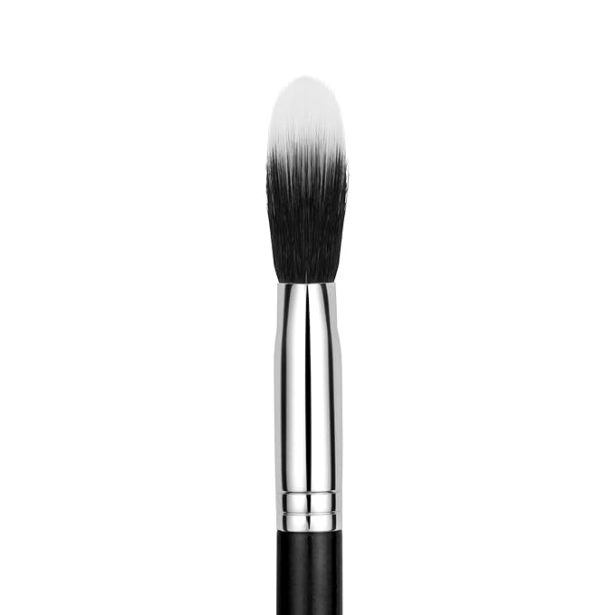 Bdellium Tools Professional Makeup Brush - Maestro Series 965 Duet Fiber Blusher - With Mix of Soft Synthetic &amp Natural Fibers For Applying Pop of Color (Black 1pc)